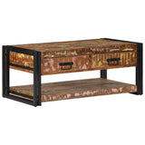 Coffee Table Multicolour 90x50x38 cm Solid Wood Reclaimed 4016686