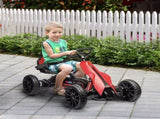 12V Electric Go Kart for Kids, Ride-On Racing Go Kart with Forward Reversing, Rechargeable Battery, T3398P348370