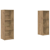 TV Cabinet Set Wall-mounted 2 pcs Artisan Oak 107 x 35 x 37 cm 3393548