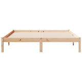 Extra Long Bed Frame without Mattress 140x220 cm Solid Wood Pine 852420