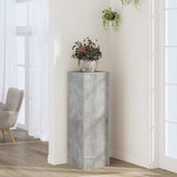 Plant Stand Concrete Grey 33x33x100 cm Engineered Wood 852954