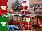 6FT Lighted Santa Christmas Yard Decorations, Pre-lit Pull Up Santa Waving Hand with 180 LED Warm 68804595