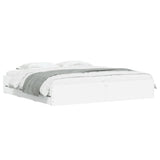 Bed Frame with Drawers without Mattress White 180x200 cm Super King 3207252
