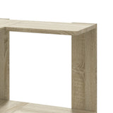 Corner Bookcase 3-Tier Sonoma Oak 50x50x102 cm Engineered Wood 852593