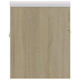 Sink Cabinet with Built-in Basin Sonoma Oak Engineered Wood 3070841