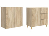 Cabinet Set 2 pcs 66 x 34.5 x 90 cm Engineered Wood 3416576