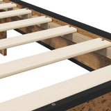 Bed Frame with Headboard Old Wood 80 x 200 cm Engineered Wood 8009085