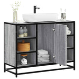 Bathroom Sink Cabinet Grey Sonoma 80x33x60 cm Engineered Wood 849292