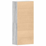 Shoe Cabinet with Door Grey 80 x 39 x 180 cm Engineered wood 3333871
