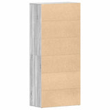 Shoe Cabinet with Door Grey 80 x 39 x 180 cm Engineered wood 3333871