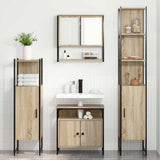 Bathroom Furniture Set 4 pcs Sonoma Oak Engineered Wood 3399398