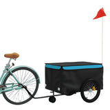 Bike Trailer Black and Blue 45 kg Iron 94114