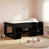 Kids'Bed Frame with Storage Black Oak 80 x 160 cm 3422620