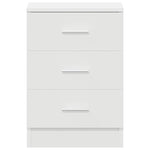 Bedside Cabinets 2 pcs White 38x35x56 cm Engineered Wood 800451