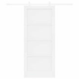 Sliding Door White 86 x 198.5 cm Solid Pine Wood 3333567