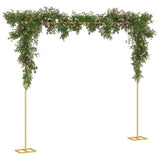 Wedding Arch Gold 338 x 35 x 300 cm Steel 42023041