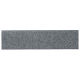 Stair Mats Self-adhesive 15 pcs 76x20 cm Light Grey Rectangular 326927