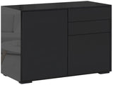High Gloss Frame Sideboard, Push-Open Design with 2 Drawers for Living Room, Bedroom, 74H x 79W x T3398P343440