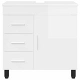 Bathroom Vanity Unit High Gloss White 60 x 35 x 60 cm 889379