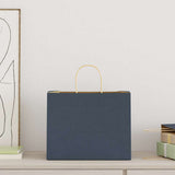 Paper Bags 250 pcs with Handles Blue 32x22x24 cm 4101707