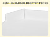 White Kids Study Desk and Chair Set with Storage, MDF, 60.5*41.5*50cm 80179517