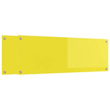 Kitchen Backsplash 2 pcs Yellow 120 x 40 cm Tempered Glass 3415515