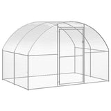 Outdoor Chicken Coop 3x24x2 m Galvanised Steel 3095480