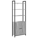 Book Cabinet Grey Sonoma 60 x 24 x 161 cm Engineered Wood 883859
