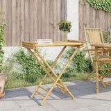 Folding Tray Table 70.5x42.5x80 cm Bamboo 366454