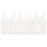 Wall Headboard White 166x3x80 cm Solid Wood Pine 824809