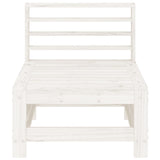Garden Middle Sofas 2 pcs White Solid Wood Pine 825640
