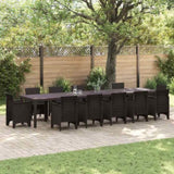 Garden Table Brown 400 x 100 x 73 cm Poly Rattan 3378529