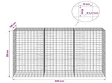 Gabion with 3.5 mm Wire and 10x10 cm Mesh 300x100x200 cm 3463440