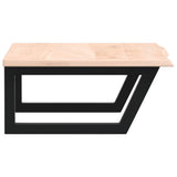 Basin Shelf Wall Mounted Steel and Solid Wood Oak 3302595