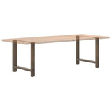Dining Table Legs Natural Steel 2 pcs 70x cm Steel 4013311
