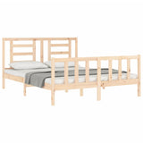 Bed Frame without Mattress King Size Solid Wood Pine 3192886