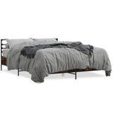 Bed Frame without Mattress Smoked Oak 160x200 cm 3280054