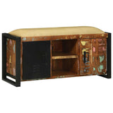 Bench Cabinet Multicolour 100 x 35 x 50 cm Solid Reclaim wood 4013618