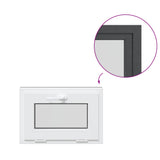 Basement Window RISOR 60 x 40 cm PVC and Glass Anthracite 42047304