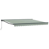 Awning Frame Green and White 400 x 300 cm 3330733