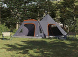 Teepee Tent 5-Person Grey and Orange 545 x 450 x 295 cm 42004001