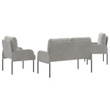 Sofa Sets 3 pcs Light Grey 115 x 56 x 80 cm Plywood 3406217