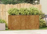 Planter Rusty 120x40x80 cm Weathering Steel 860723