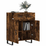 Sideboard Smoked Oak 69.5x34x90 cm Engineered Wood 828009