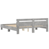 Bed Frame without Mattress Concrete Grey 160x200 cm 3207409