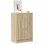 Shoe Cabinet Sonoma Oak 60x35x92 cm Engineered Wood 808930