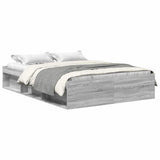 Bed Frame without Mattress Grey Sonoma 140x200 cm 3203864