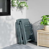 Garden Reclining Chair Set of 2 Green Polypropylene Medium 364711