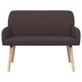 2 Seater Sofa with Solid Wood Legs 2-Seater Dark Brown 42051034
