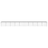 Chicken Cage with Roof Light Grey 1003x98x90 cm Galvanised Steel 3189058